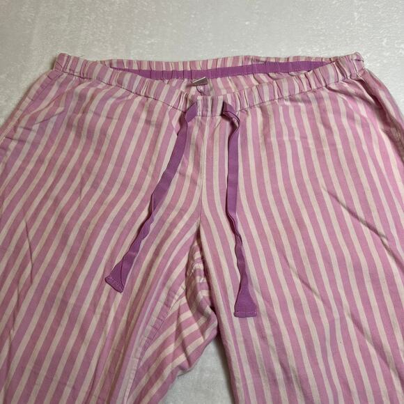 Victoria's Secret Stripe Pajama Set Size Large Cotton Loungewear Casual Colorful - Picture 9 of 13